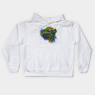 neon gecko Kids Hoodie